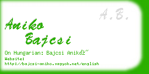 aniko bajcsi business card